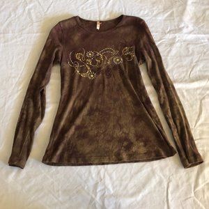 Me & Ko Tie Dye Long Sleeve Shirt Size Large